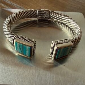 Silver and Turquoise Bracelet